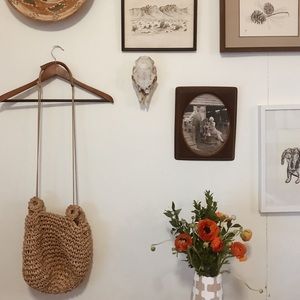 Free People Sunshine Straw Crossbody